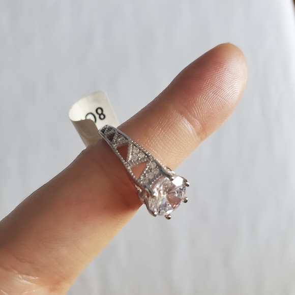 Charmed Aroma Sterling Silver CZ Ring Size 5/6 - Picture 2 of 4